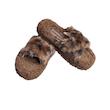 روفرشی و اسلیپر زنانه طرح پلنگی قهوه ای کفی EVA وارداتی