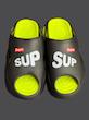 دمپایی ابری مردانه وارداتی بزرگ پا بسیار نرم طرح sup رنگ مشکی سبز