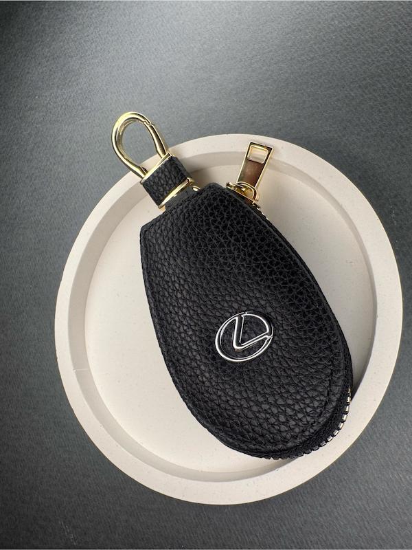 کاور ریموت زیپی وارداتی خودرو LEXUS  لکسوس جنس چرمی رنگ مشکی  