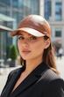 کلاه چرم زنانه و مردانه رنگ قهوه ای بیسبالی ترک وارداتی    Cap unisex