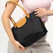 کیف زنانه مشکی بزرگ مینیمال مارک بنتون benetton مدل لانک چامپ longchamp