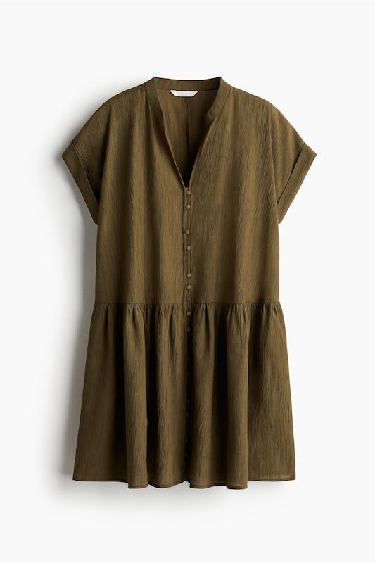 پیراهن زنانه وارداتی اور over نخی مارک H&M 