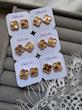 گوشواره زنانه وارداتی طرح ون کلیف van cleef رنگ طلایی مدل میخی
