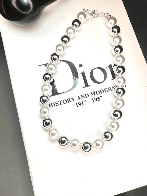 گردنبند زنانه Silver ball pearl