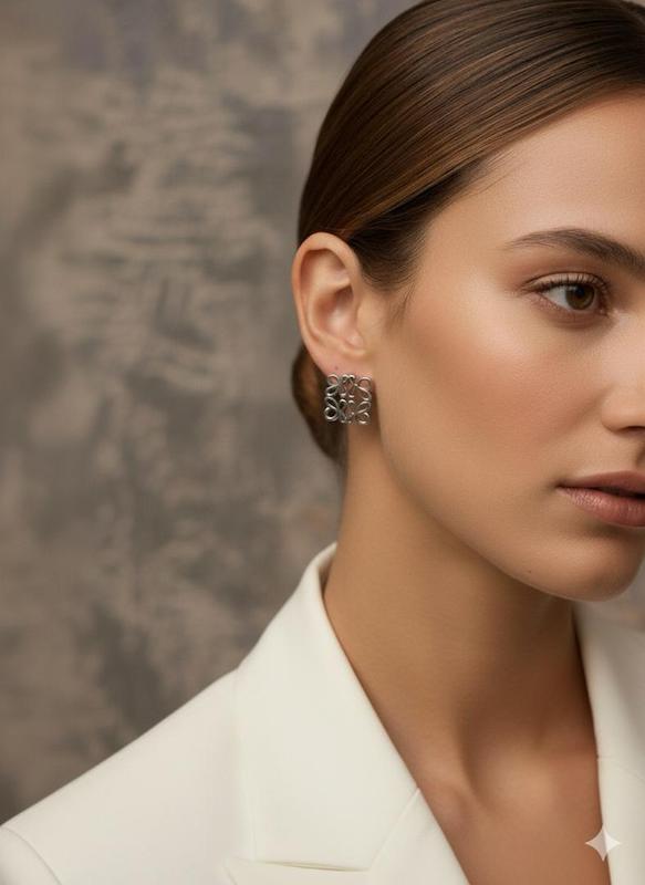 گوشواره Silver loewe