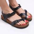 صندل زنانه وارداتی ترک ، سبک ، چرم ، کژوال مشابه  birkenstock