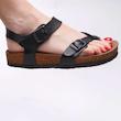 صندل زنانه وارداتی ترک ، سبک ، چرم ، کژوال مشابه  birkenstock