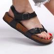 صندل زنانه وارداتی ترک ، سبک ، چرم ، کژوال مشابه  birkenstock