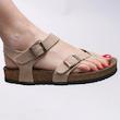 صندل زنانه وارداتی ترک ، سبک ، چرم ، کژوال مشابه  birkenstock