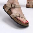 صندل زنانه وارداتی ترک ، سبک ، چرم ، کژوال مشابه  birkenstock
