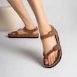 صندل زنانه وارداتی ترک ، سبک ، چرم ، کژوال مشابه  birkenstock