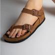 صندل زنانه وارداتی ترک ، سبک ، چرم ، کژوال مشابه  birkenstock