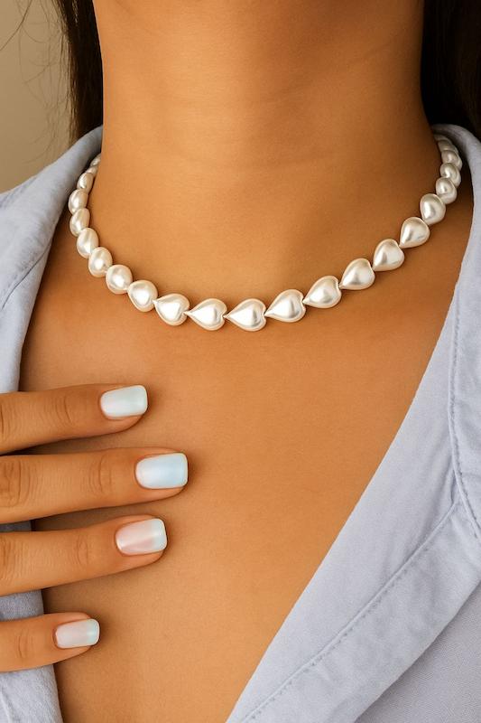 گردنبند Heart pearl