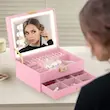 جعبه جواهرات و نظم دهنده مدل LED با روشنایی BOX