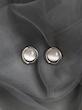گوشواره زنانه وارداتی طرح round silver نقره ای برند shein