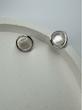 گوشواره زنانه وارداتی طرح round silver نقره ای برند shein