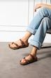 صندل زنانه وارداتی ترک ، سبک ، چرم ، کژوال مشابه  birkenstock