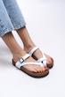 صندل زنانه وارداتی ترک ، سبک ، چرم ، کژوال مشابه  birkenstock