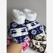 پاپوش وارداتی مدل جورابی زنانه ساقدار رنگ آبی  فری سایز