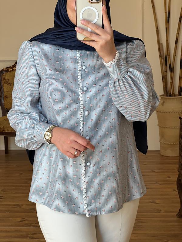 شومیز آبی