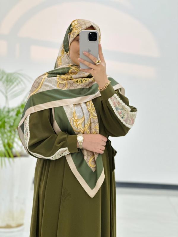 عبای افتاب سبز زیتونی