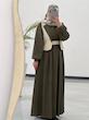 عبای صحرا رنگ سبز زیتونی