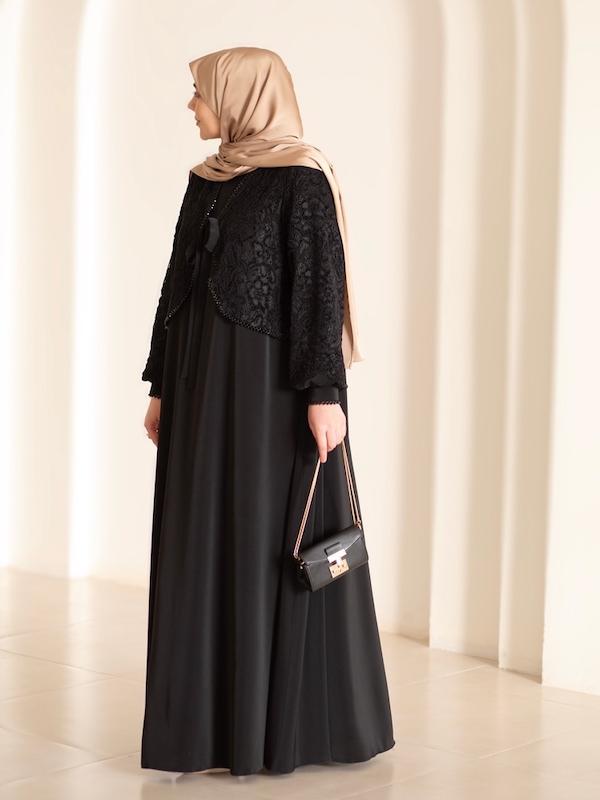عبای دانتل مشکی