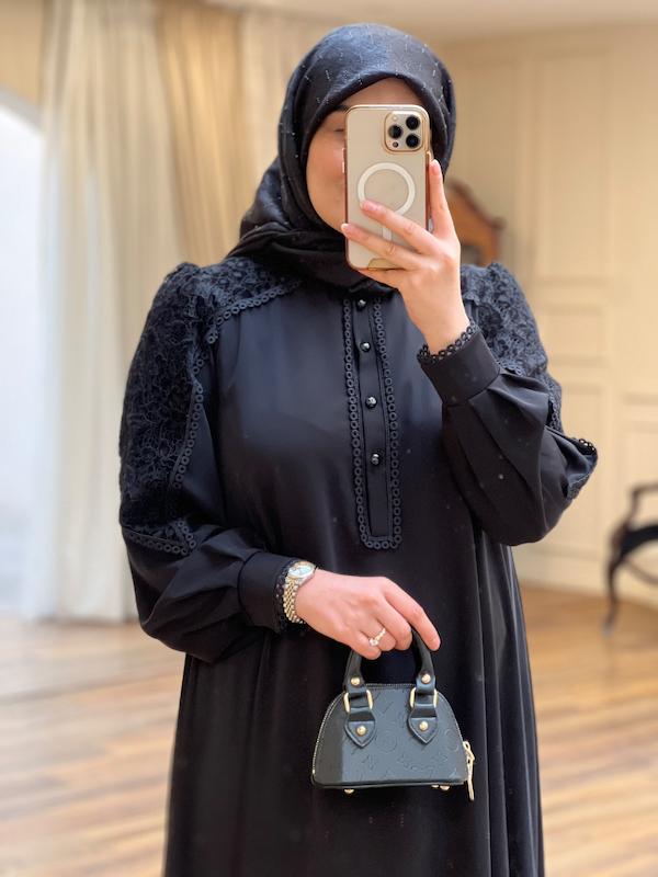 عبای آلا رنگ مشکی