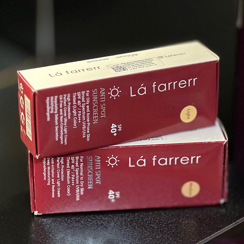 کرم ضدآفتاب رنگی Lafarrerr (مدل ۲)