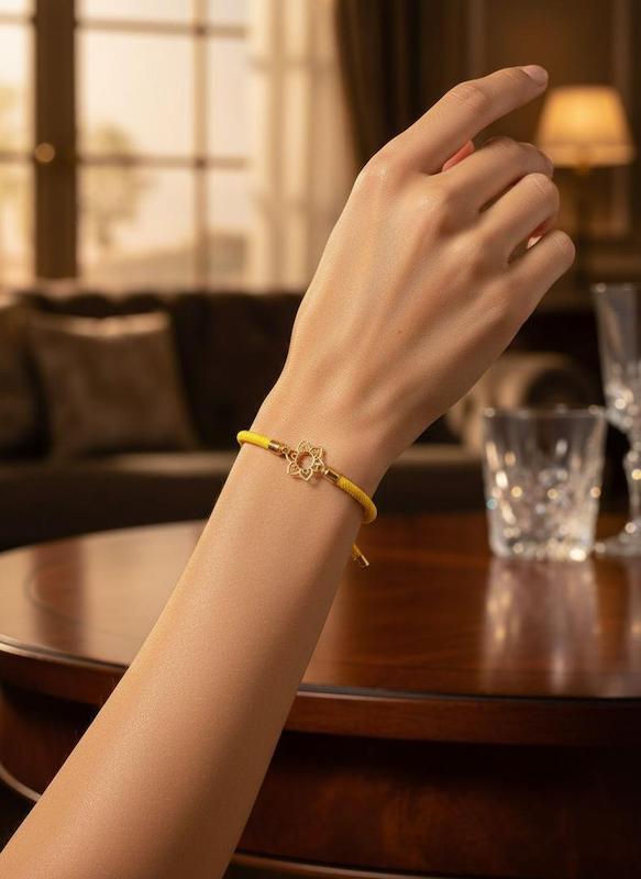 دستبند طلا گل ,دستبند طلا سبک ,دستبند طلا  ارزان, دستبند طلا  کادویی ,دستبند طلا مینیمال