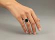 انگشتر طلا ون کلیف ,ون کلیف مشکی, انگشتر طلا مینیمال ,انگشتر طلا مدرن