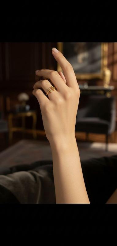 انگشتر طلا‌،انگشتر طلا مینیمال،انگشتر طلا فانتزی٫انگشتر طلا سبک،انگشتر کادویی  سایز 54  قابل تغییر سایز  در وزن بیشتر نیز موجود است