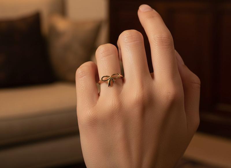 انگشتر مینیمال پاپیون