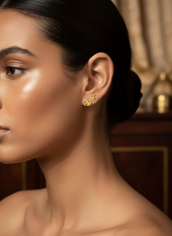 گوشواره طلا مينيمال،گوشواره ليزري،گوشواره سبك،گوشواره فانتزي،كادويي