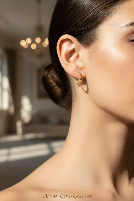 گوشواره طلا ،گوشواره قفلی،گوشواره سبك و مدرن،گوشواره كادويي