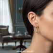 گوشواره طلا ،گوشواره قفلی،گوشواره سبك و مدرن،گوشواره كادويي گوشواره طلای حلقه ای با گوی،گوشواره سبك و مدرن،گوشواره كادويي  مناسب استایل های خاص  نمادار و جلوه عالی  وزن 3.730 گرم