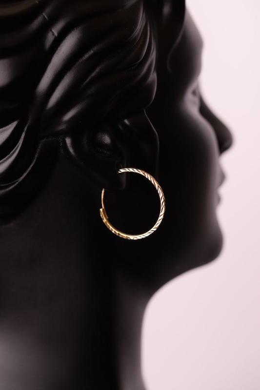 گوشواره حلقه‌ای استیل