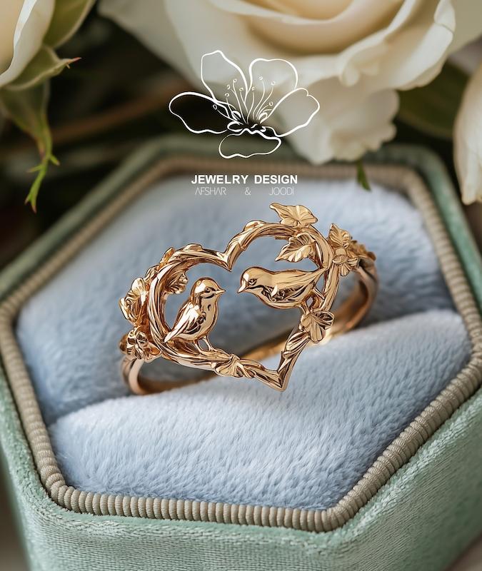 انگشتر قلب عاشق