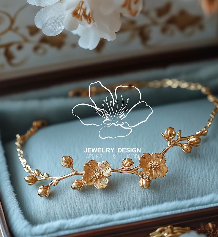 دستبند عروس شکوفه ها