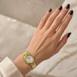 ساعت زنانه ولفی مینیمال طلایی💫صفحه سفید_تخفیف ویژه
