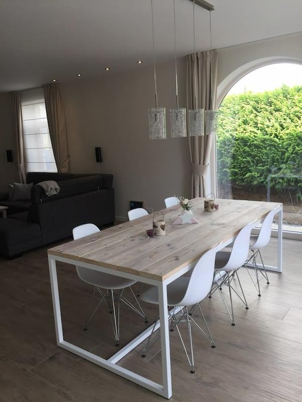 میز چوبی فلزی A59