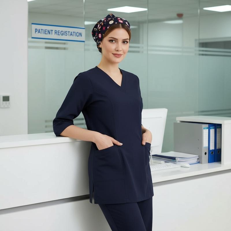 تونیک شلوار یوفلکس(uflex) رنگ سورمه ای 