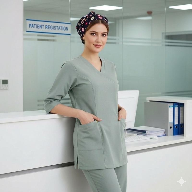 تونیک شلوار یوفلکس(uflex) رنگ سبز پاستیلی 