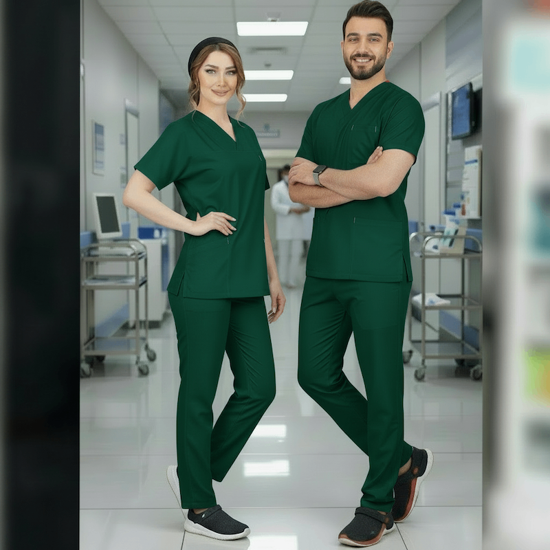 اسکراب شلوار یوفلکس (uflex) رنگ سبز جراحی 