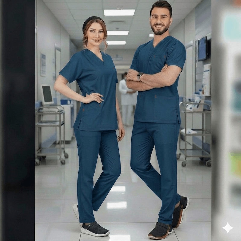 اسکراب شلوار یوفلکس (uflex) رنگ سبز کله غازی 
