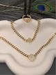 سرویس زنانه وارداتی طرح کارتیر cartier و ون کلیف جواهری vancleef رنگ طلایی