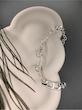 دستبند زنانه و مردانه وارداتی فری سایز طرح کارتیر cartier2 رنگ نقره ای آبکاری نقره 