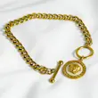 دستبند زنانه وارداتی طرح کارتیر cartier ورساچه versace رنگ طلایی
