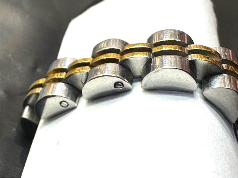 انگشتر مردانه وارداتی طرح رولکس rolex دو رنگ منعطف