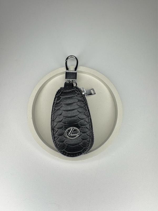 کاور ریموت زیپی وارداتی خودرو لکسوس LEXUS جنس چرمی رنگ مشکی